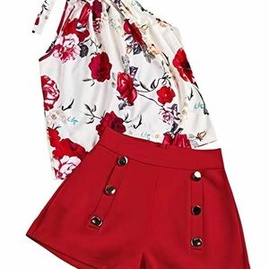 Large top and short set